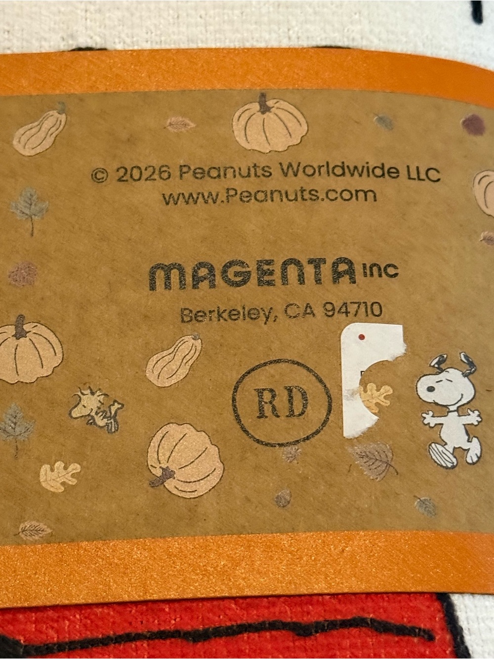 Rae Dunn x Peanuts Dish Drying Mats- Set of 2- SPOOKY SEASON- 16” x 22” NWT - Picture 2 of 6